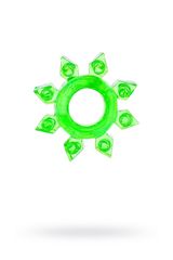 Зеленое эрекционное кольцо-звезда - 