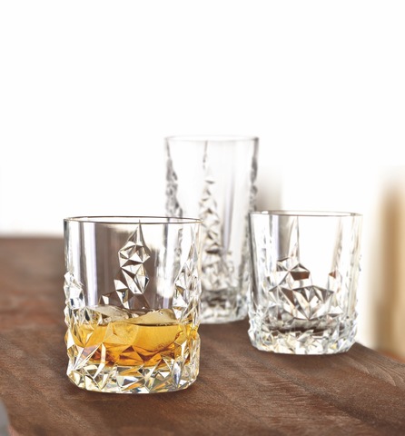 Набор из 4-х стаканов Whisky 365 мл артикул 101968. Серия Sculpture