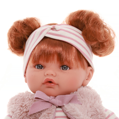 Munecas Antonio Juan Кукла озвученная Иоланда в бежевом, 42 см, плачет, м/н (16176)