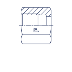 Гайка N ORFS 1.7/16 CAST