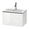 Duravit L-Cube База под раковину  400x620x391, 1 выдв. ящик, , Цвет белый глянцевый LC615602222