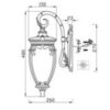 Бра Outdoor Fleur O414WL-01GB