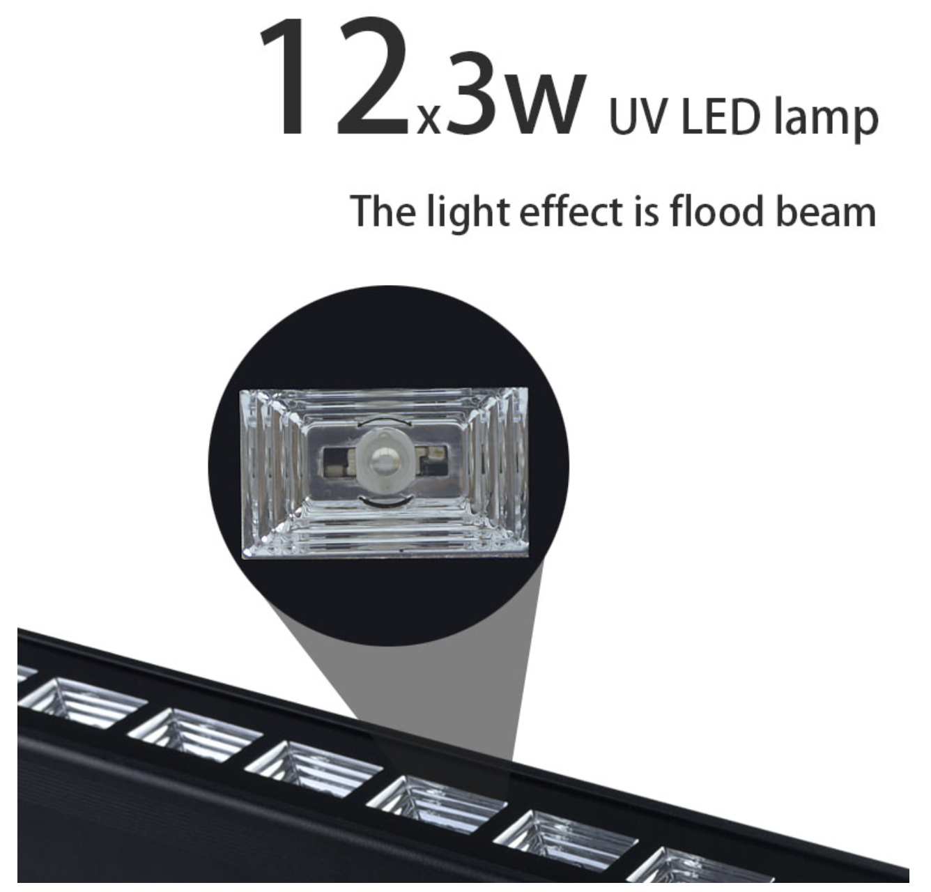 UV Led 12*3w линейный прожектор ультрафиолетового света - купить по  выгодной цене | PARLED.RU