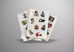 Набор стикеров Внутри Лапенко