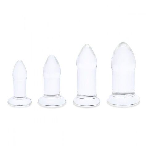 Набор из 4 тренировочных стеклянных расширителей Anal Dilators Set