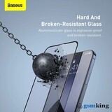 Tempered Glass 3D Full Cover for iPhone 15 Pro Black