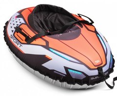 Тюбинг Small Rider с сиденьем и ремнями Asteroid Sport оранжевый 1373671