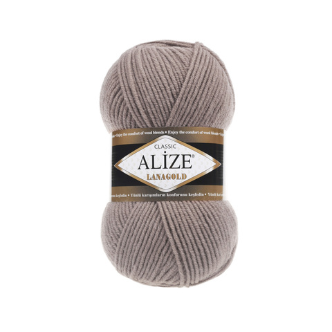 Пряжа Alize Lanagold 584 кофе с молоком