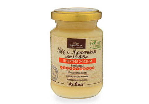Живой мед с маточным молочком "Берестов", 240г