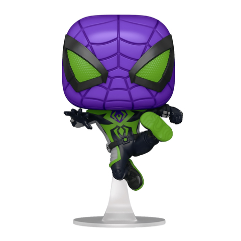 Фигурка Funko POP! Bobble Marvel Games Miles Morales Miles Purple Reign Suit (MT) (839) 54695