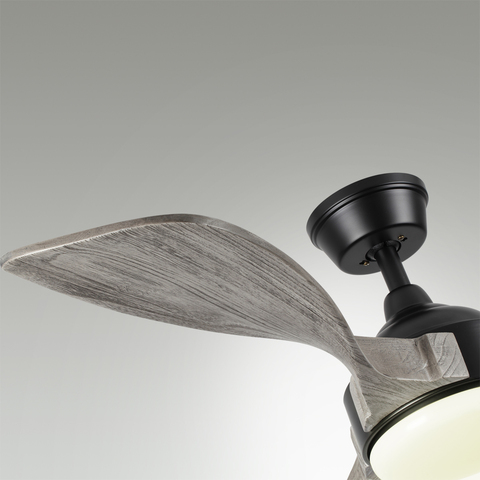 Люстра-вентилятор светодиодная Sonex STORM 7702/24L VIVA LED SN24 черный/серое дерево