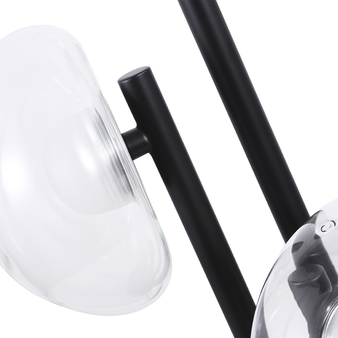 Настольная светодиодная лампа Crystal Lux BOSQUE LG3 BLACK/TRANSPARENT