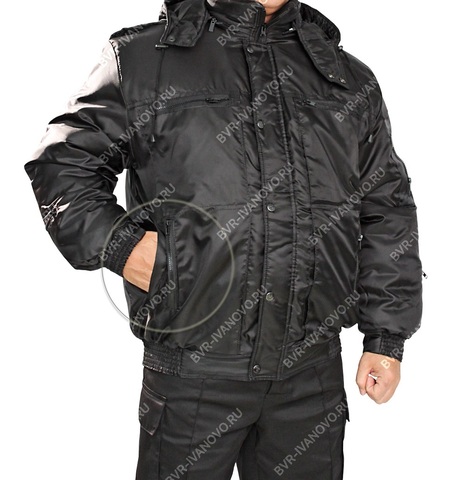 Куртка Утеплённая БВР (оксфорд, черный)
