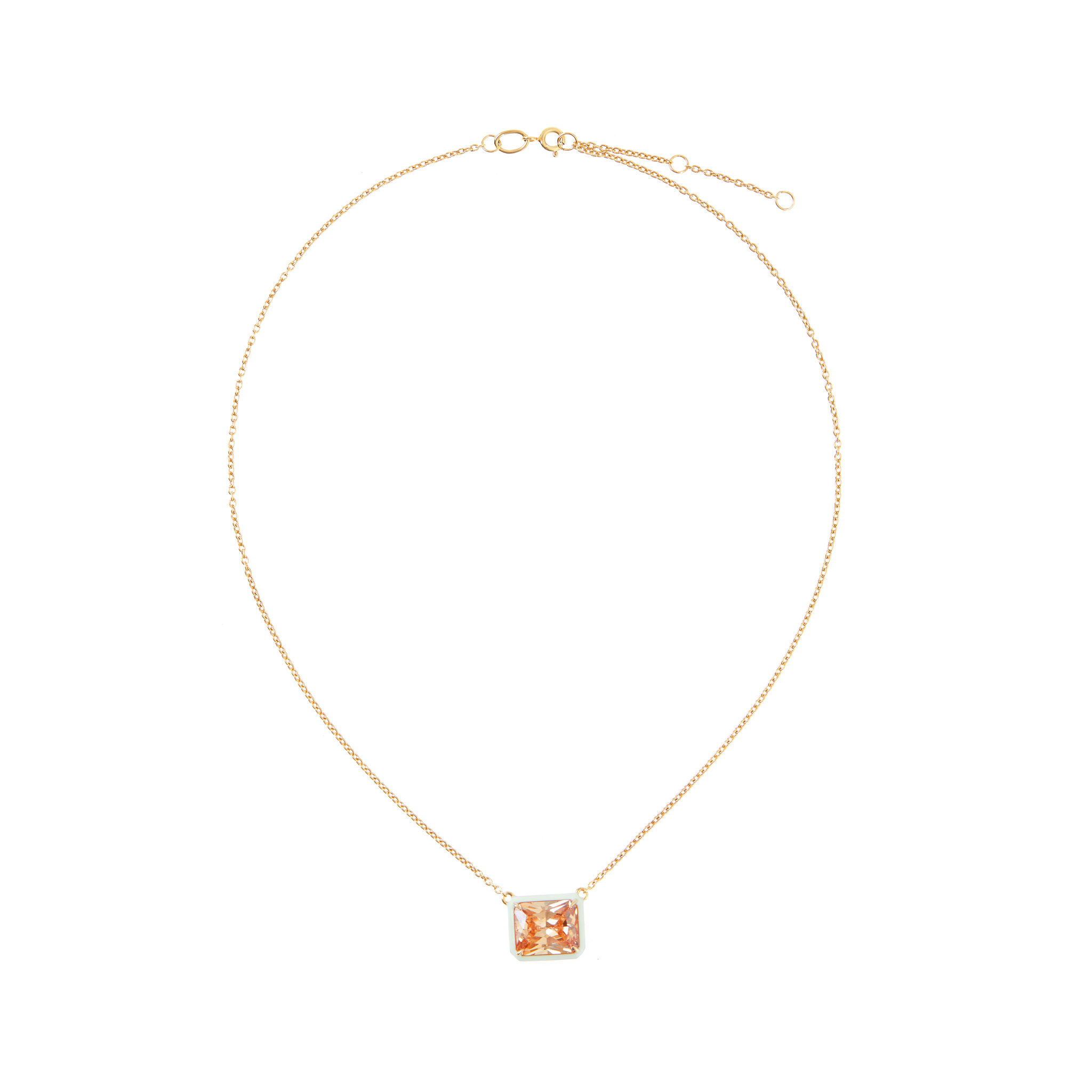 VIVA LA VIKA Колье Square Macaroon Necklace – Champagne