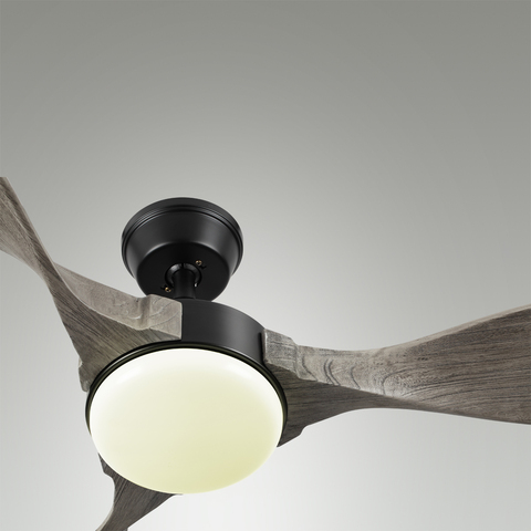 Люстра-вентилятор светодиодная Sonex STORM 7702/24L VIVA LED SN24 черный/серое дерево