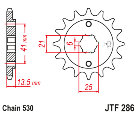 Звезда ведущая JTF286-15