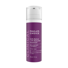 Антивозрастная сыворотка с ретинолом и бакучиолом Paula's Choice Clinical 0.3% Retinol+2% Bakuchiol Treatment 30мл