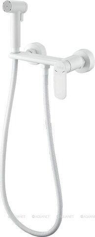 Смеситель с гигиеническим душем HAIBA HB5516-8 белый