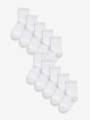 Носки хлопковые для девочки Next T15-446, 10 шт., Белый