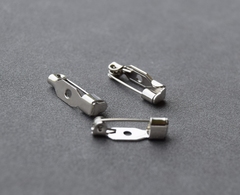 Основа для броши 16мм, покрытие родий