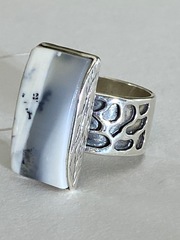 Агат П (кольцо из серебра )