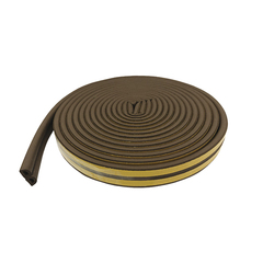 50-3-211 Уплотнительная лента самоклеящаяся вспененный EPDM каучук, D-профиль, коричневая, 9x6мм, 10м (РемоКолор)