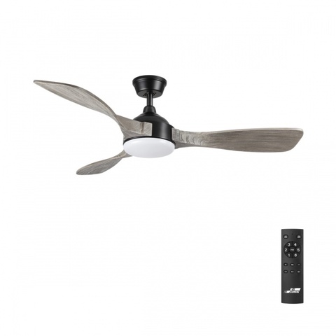 Люстра-вентилятор светодиодная Sonex STORM 7702/24L VIVA LED SN24 черный/серое дерево