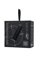 Черная перезаряжаемая вибропуля RealStick CALIBER - 7 см. - 