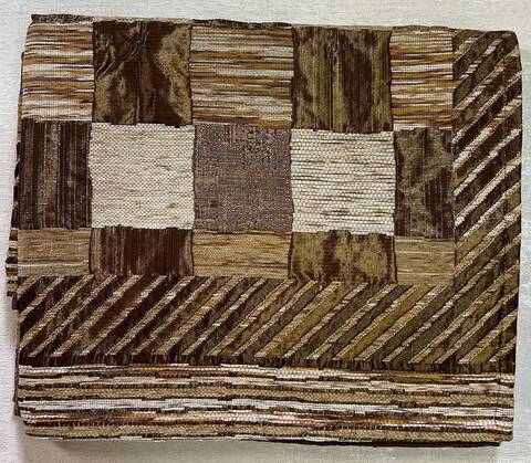 Покрывало 135x165 Finicop Quadro кофейного цвета