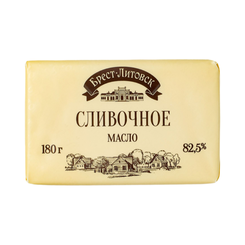 Масло сливочное Брест-Литовское 82,5% 120г, шт