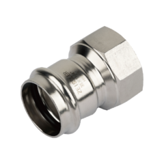 Пресс-фитинг из нержавеющей стали ДУ-28mm*1 с внутренней резьбой TIM ZTI.502.002806