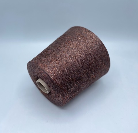 Industria Italiana (пр.Италия),art- Frizzante 3500 м/100гр, 70%Вискоза, 15%Металлик(Люрекс), 15%Полиамид, цвет-Какао+медь(2123/1102). арт-36051