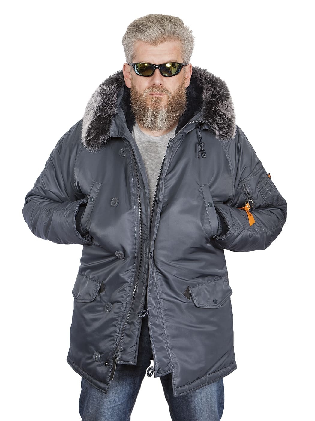 Куртка Аляска N-3B Husky II Nord Storm 2021 (стальной синий - steel blue)