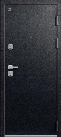 Теплая дверь входная Центурион С-102 (2025), 2 замка, 1,4 мм металл, (черный муар+темная лиственница) #2
