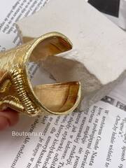 Браслет Скиап. Золотистый широкий 