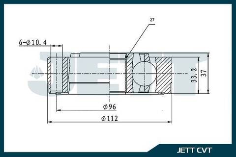 ШРУС внутренний JETT V40-0010