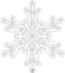 Г Фигура, Снежинка, Прозрачный, 38''/97 см, 1 шт.