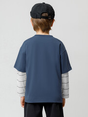 фуфайка  для мальчика  КР 302793/синий космос к616