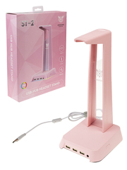 Подставка для наушников с RGB подсветкой и USB выходами