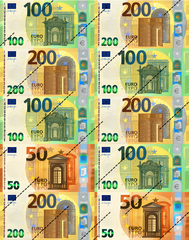 Сахарная картинка Евро, 10*5 см