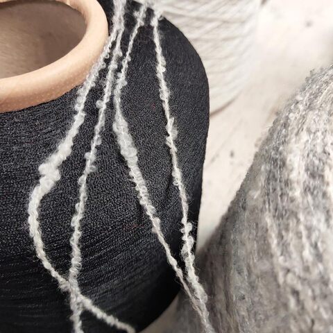 Фасонное букле кашемир на шелке POLIPELI DAIQUIRI серый меланж