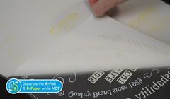 Комплект трансферной бумаги Forever Laser-Dark No-Cut LowTemp А-Foil + B paper. Формат А3 (297x420 мм) 5 + 5 листов