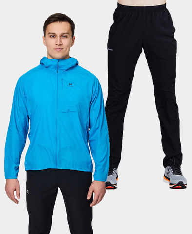 Ультралегкий беговой костюм Nordski Easy Run Light Сobalt/Black мужской