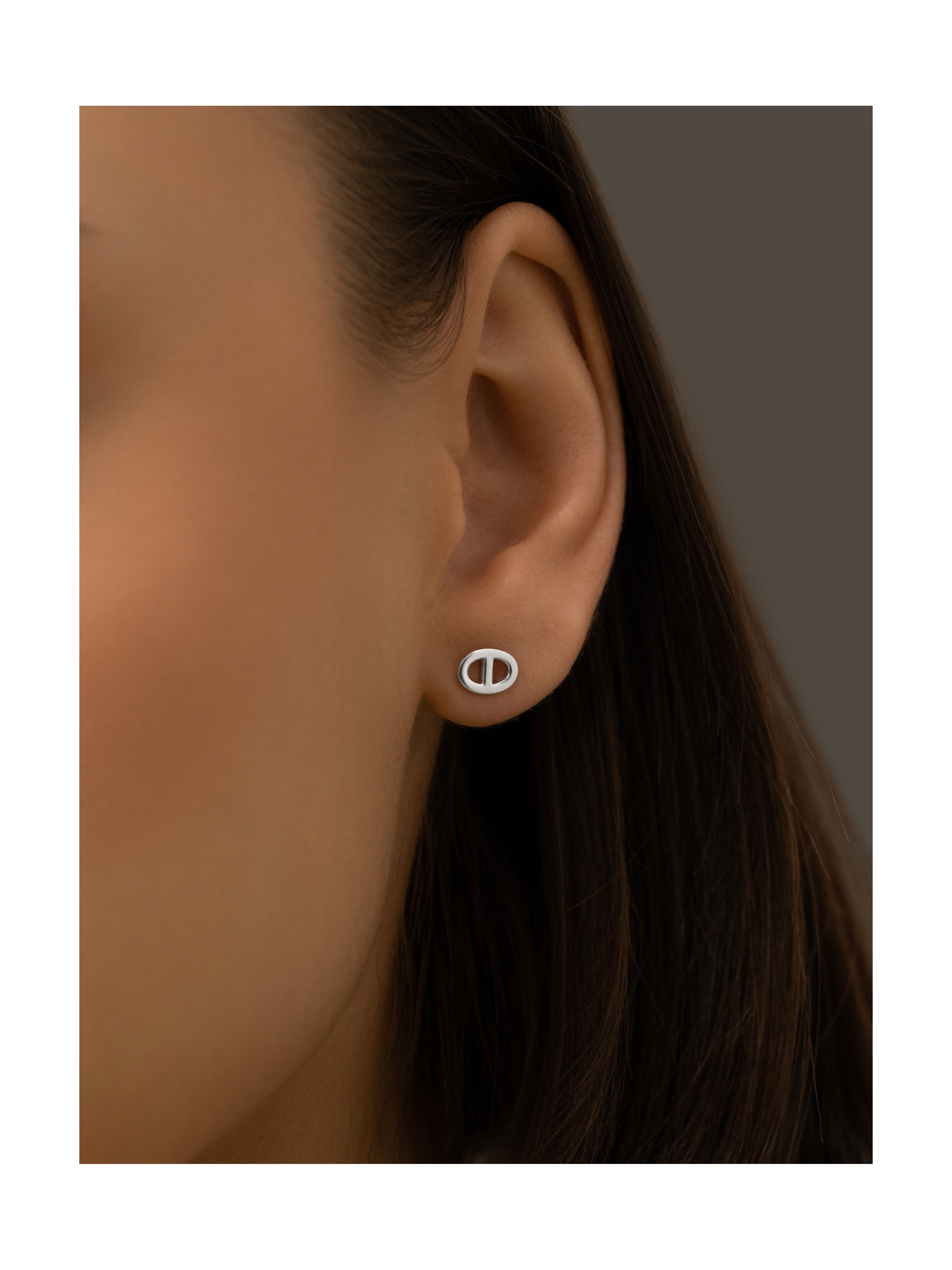 Серьги Пряжка mini