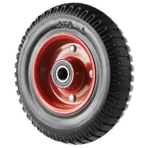 Большегрузное литое колесо с протекторной резиной PP 200 (200 мм), литая резина с протектором