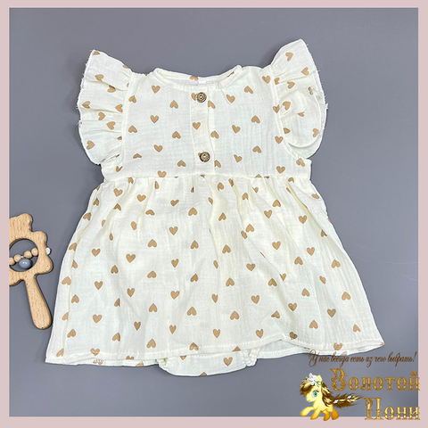 Платье-боди муслин (62-80) 260429-ZG1542