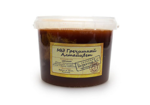 Мед Гречишный Алтай "Берестов", 700г