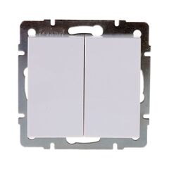 RAIN 703 0288 101 Выключатель 2-ой белый 10шт/120шт