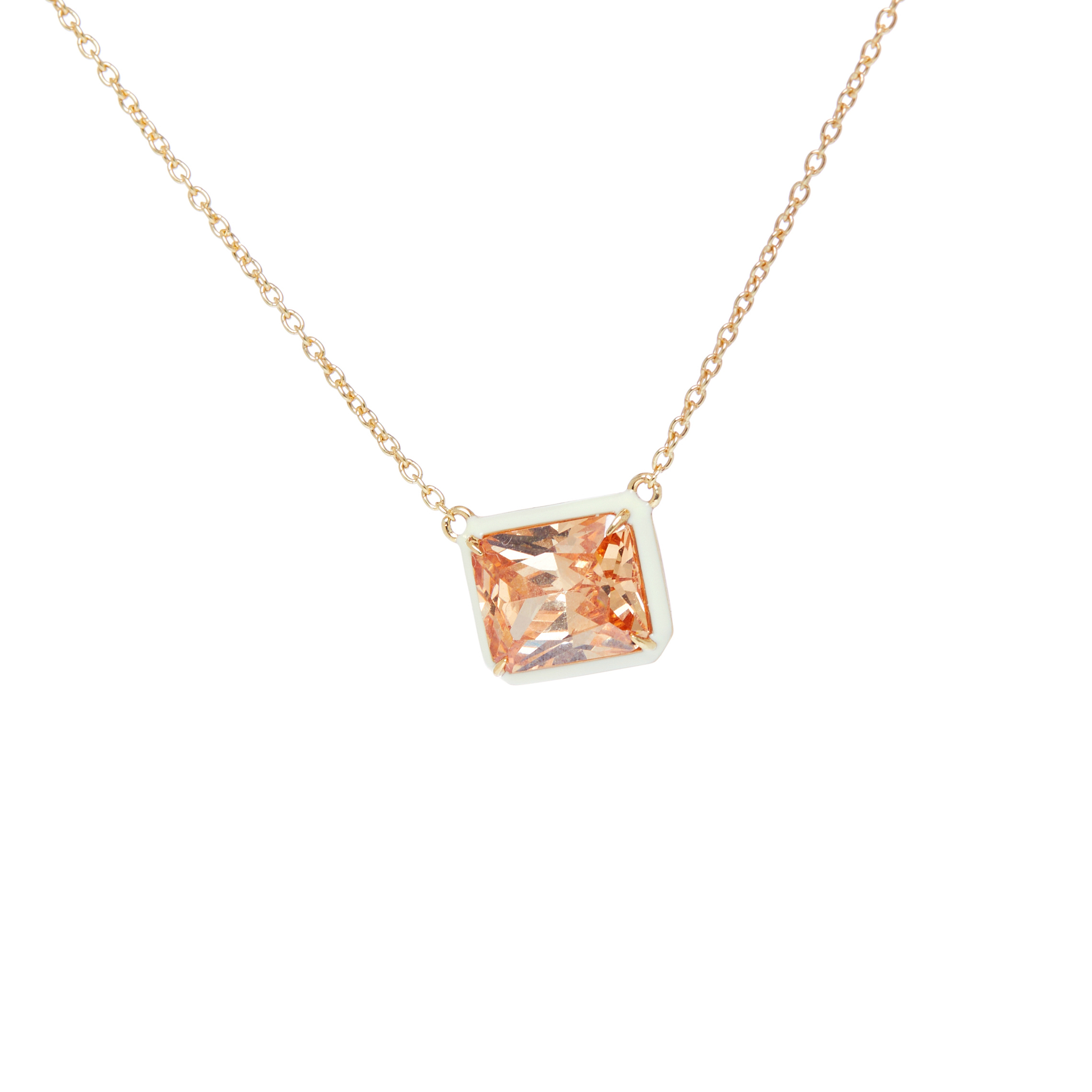 VIVA LA VIKA Колье Square Macaroon Necklace – Champagne