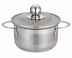 Кастрюля из нержавеющей стали c крышкой  КС-3501